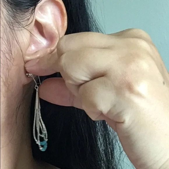 🖤Vtg Native American earrings - Picture 9 of 10